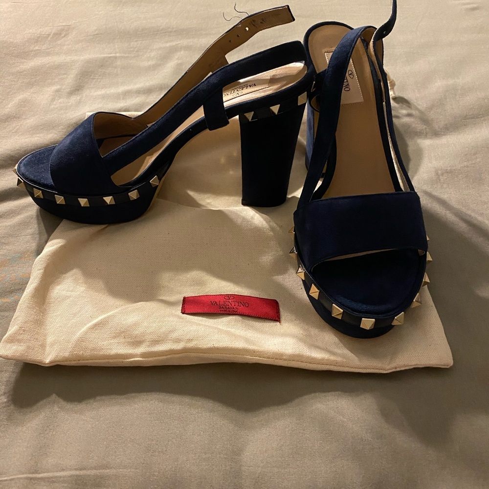 Valentino suede heels